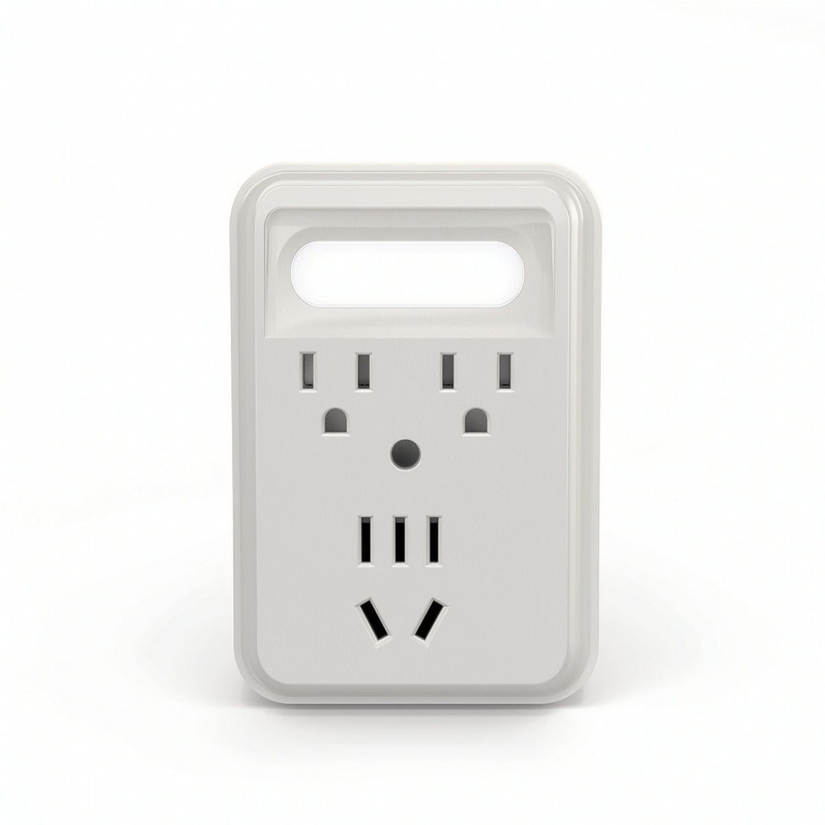 Touch-Control Outlet Extender with Night Light Compact Outlet Extender with USB Ports Space-Saving Warm for Bedroom