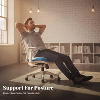 Ergonomic Mesh Swivel Chair Adjustable Height & Tilt Computer Seat Easy Assembly