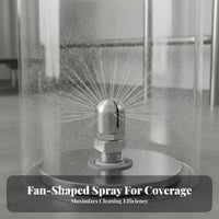 Stainless Steel Container Cleaning Nozzle Easy to Install 360 Degree Container Washing Nozzle Low Noise Operation