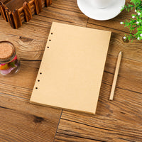 2049 Simple Blank A5/B5 Loose-Leaf Paper Notebook Refill Kraft Paper Inner Pages for Notepads