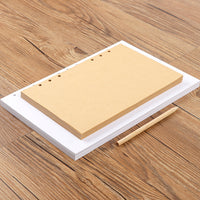 2049 Simple Blank A5/B5 Loose-Leaf Paper Notebook Refill Kraft Paper Inner Pages for Notepads