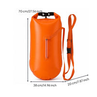 Waterproof Storage Swim Buoy with Dry Bag High-Visibility Swim Buoyancy Aid with Shoulder Strap Highly Visible Brightly Colored for Swimmers, Adults, Beginners, Open Water, Beach