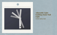 Rotatable LED wall light, anti-glare