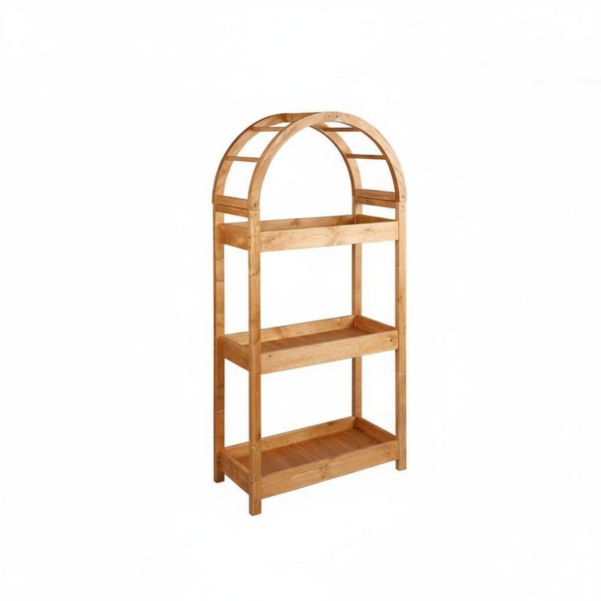 Arched Multi-Level Plant Stand Sturdy & Stable Arched Top Shelving Unit Large Capacity Raised Border Design for Gardeners