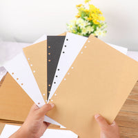 2049 Simple Blank A5/B5 Loose-Leaf Paper Notebook Refill Kraft Paper Inner Pages for Notepads
