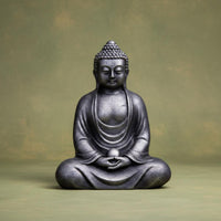 Chinese Zen Buddha Statue Vintage Look Antique Finish Buddha Figure for Desktop