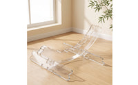 Clear Acrylic Bike Stand Stable Two-Wheeler Parking Stand Modern Bike Parking Rack Low-Profile for Cyclists