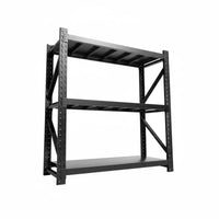 Multi-Layer Storage Rack Construction Heavy Duty Steel Shelf Easy Assembly Heavy Duty Metal Shelving for Balcony, Warehouse, Basement