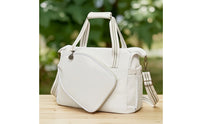 Zippered Pickleball Bag with Shoe Compartment Structured Pickleball Duffel Bag Versatile Handshands-off for Gym Goers