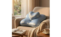 Memory Foam Pillow Contoured Stomach Sleeping Pillow Ergonomic Support Cushion for Side Sleepers, Bed, Sofa, Naps