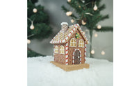 Christmas Figurine Hand-Painted Holiday Figurine Glittered Tabletop Ornament for Collectors, Mantel, Bookshelf