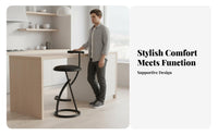 T-Backrest High Stool Nordic Aesthetic Counter Chair Long-Lasting Construction