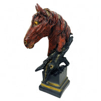 Animal-Head Figurine Textured Resin Figurine Freestanding