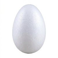 4 Inches Solid Decorative Foam Easter Egg Easy to Decorate Paintable Foam Egg Smooth Surface White Polystyrene Eggs for Kids, School Projects, Art Class