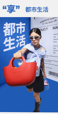 梵高范购购包防水通勤百搭手提包高颜值轻便手拎包菜大容量篮子包