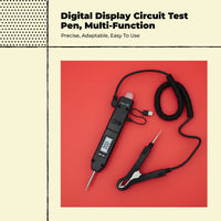 Digital Electric Test Pen, Multifunctional Automotive Circuit Tester, Electric Potential Testing Tool with Digital Display, Continuity Test, Car Electronic Repairs