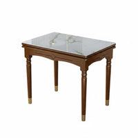 Folding Dining Set Foldable Design Gateleg Table with Storable Chairs