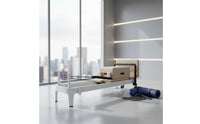 Pilates Reformer Padded Upholstered Pilates  Bed Portable Exercise Machine for Studio, Home
