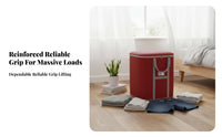 Large closure mechanismed Clothing Tote foldable Design Storage Container for homeowners