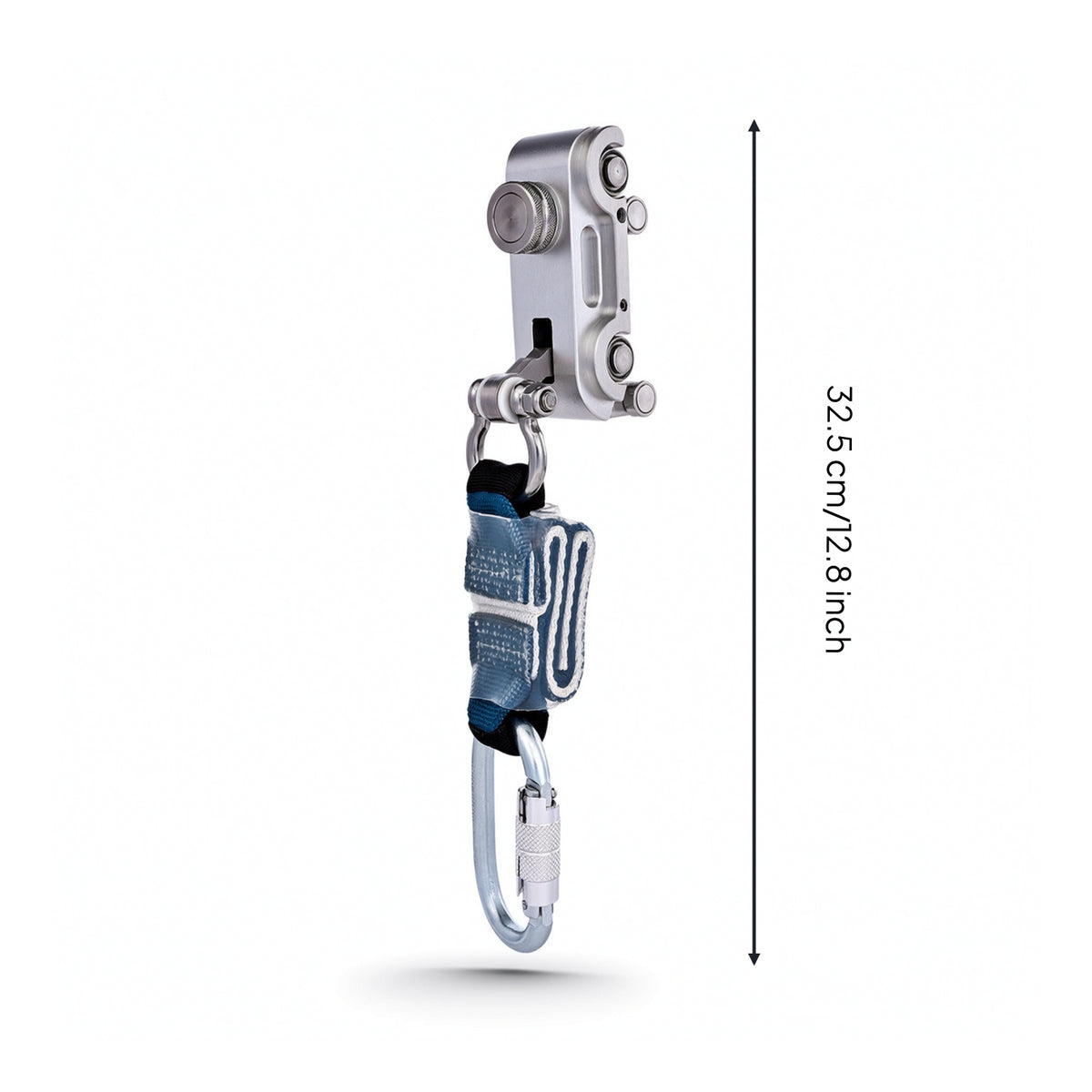 Fall Arrest Sliding Block Metal Sliding Block with Carabiner Smooth Gear for Mast Climbers