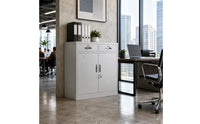 Lockable Filing Cabinet Partition Board Double-Door Filing Cabinet Compact