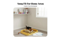 Indoor Dog Toilet Keeps Paws Dry Dog Potty Tray Puppy Pee Training Tray Spill-Resistant Puppy Training Pad Holder for Small Dogs