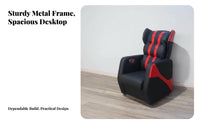 Gaming Desk and Sofa Chair Combo Minimalist Design Computer Table Set Ergonomic Support for Internet Cafe Owners
