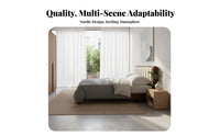 Nordic and design & design Upholstered top pieceboard Bedstead Modern Design Bed Frame Flush perimeter Bedroom Furniture Sturdy Construction for partners, property owners, Renters, Guest Room, Home, Apartment