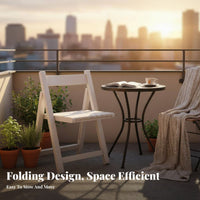 Collapsible Dining Chair Foldable Design Upholstered Folding Chair Space-Saving