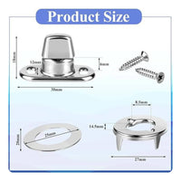 20 Pieces Canvas Fastener with Screws Twist Locks Fasteners with Mounting Screws Canvas Fastener for Sailboat