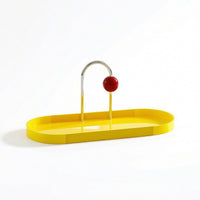 Tabletop Tray with Handle Modern Countertop Organizer Functional for Entryway