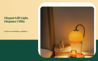 Dimmable wax melter, retro style