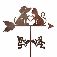 Metal Weather Vane Spray Painted Finish Wind Direction Indicator European Design
