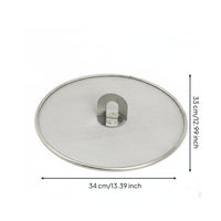 3 Pieces Oil Splash Guard Sturdy Stainless Steel Mesh Lid Easy to Clean