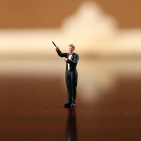1/64 Scale Musician Figure Resin Material Miniature Saxophone Player Detailed Tiny Orchestra Member Figurine for Collectors