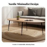 2 Pieces Nordic Design Nesting Table Set Space-Saving Mixed-Shape Nesting Tables Minimalist aesthetic Living Room Furniture Modern Look for Apartment Dwellers, New Homeowners, Interior Designers, Small Spaces, Lounge Area, Home Office