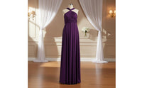 Convertible Bridesmaid Dress Floor Length Women's Clothing Elegant for Wedding