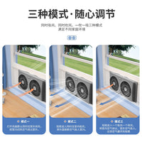 双排排气扇双向抽风机厨房排风扇家用换气扇窗式抽油烟机风扇批发