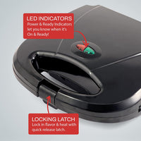 Breakfast Maker with Donut, Sandwich, and Waffle Plates, US Plug