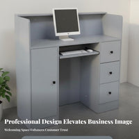 Simple Ier Counter Multipurpose Checkout Counter Versatile Register Stand for Clerks, Receptionists, Reception Area, Restaurant, Office
