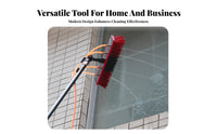 180° Rotatable Head Telescopic Window Cleaning Brush Multipurpose Telescoping Window Cleaner Multi-Purpose Attachments Extendable Solar Panel Cleaning Brush Easy Assembly for Homeowners, Professional Cleaners, DIY Enthusiasts
