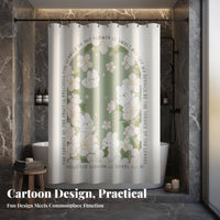 Geometric Pattern Shower Drape Waterresistant Bath Curtain sturdyDuty for homeowners