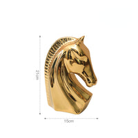 Ceramic Horse Bust Light Luxury House Decoration Modern Design for Entryway