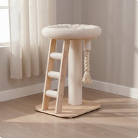 Feline Tree with Hammock Space Saving Pet Furniture Soft Perch