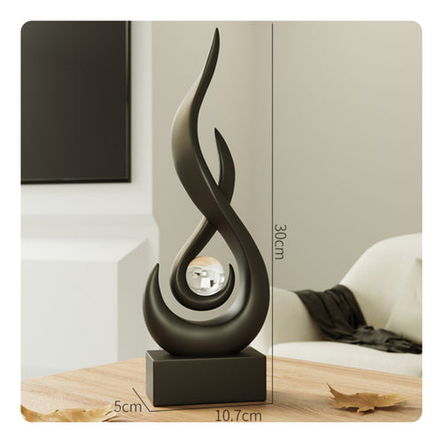 Intertwined Figurine Housewarming Gift Crystal Ball Ornament