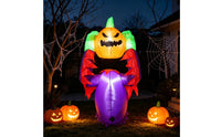 Inflatable Pumpkin Halloween Inflatable Pumpkin Inflatable with Power Cord Outdoor Spooky for Homeowners, Yard, Lawn