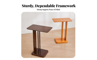 double-shelf End Table Movable with casters 2-Tier End Table Nordic Design