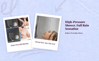 Thermostatic rainfall shower head