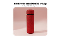 Portable Rhinestone Water Bottle High-End Look Rhinestone Insulated Bottle Luxury Gift for Women, Fashion Lovers, Gifting, Office, Daily Use