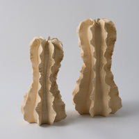 Modern Minimalist Ceramic Vase with 3D Printed Woven Pattern, Diamond Shape